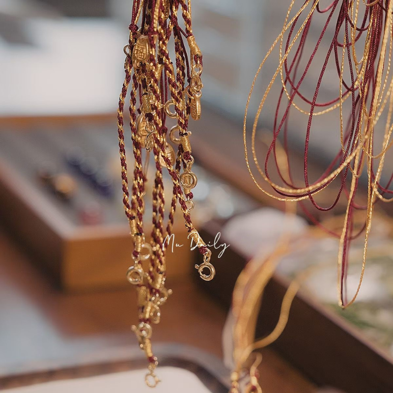 2026 Year of the Horse Red String Bracelet for「Rabbit」| Blessed “Fu” Charm