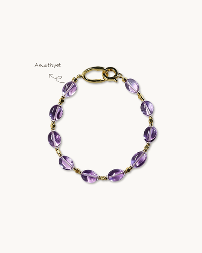 Freeform Series, Star Wish, Amethyst Bracelet, Elevate Your Vibration