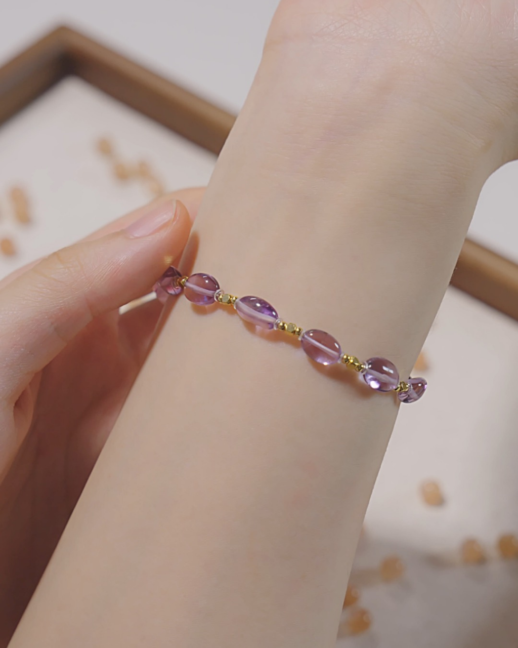 Freeform Series, Star Wish, Amethyst Bracelet, Elevate Your Vibration