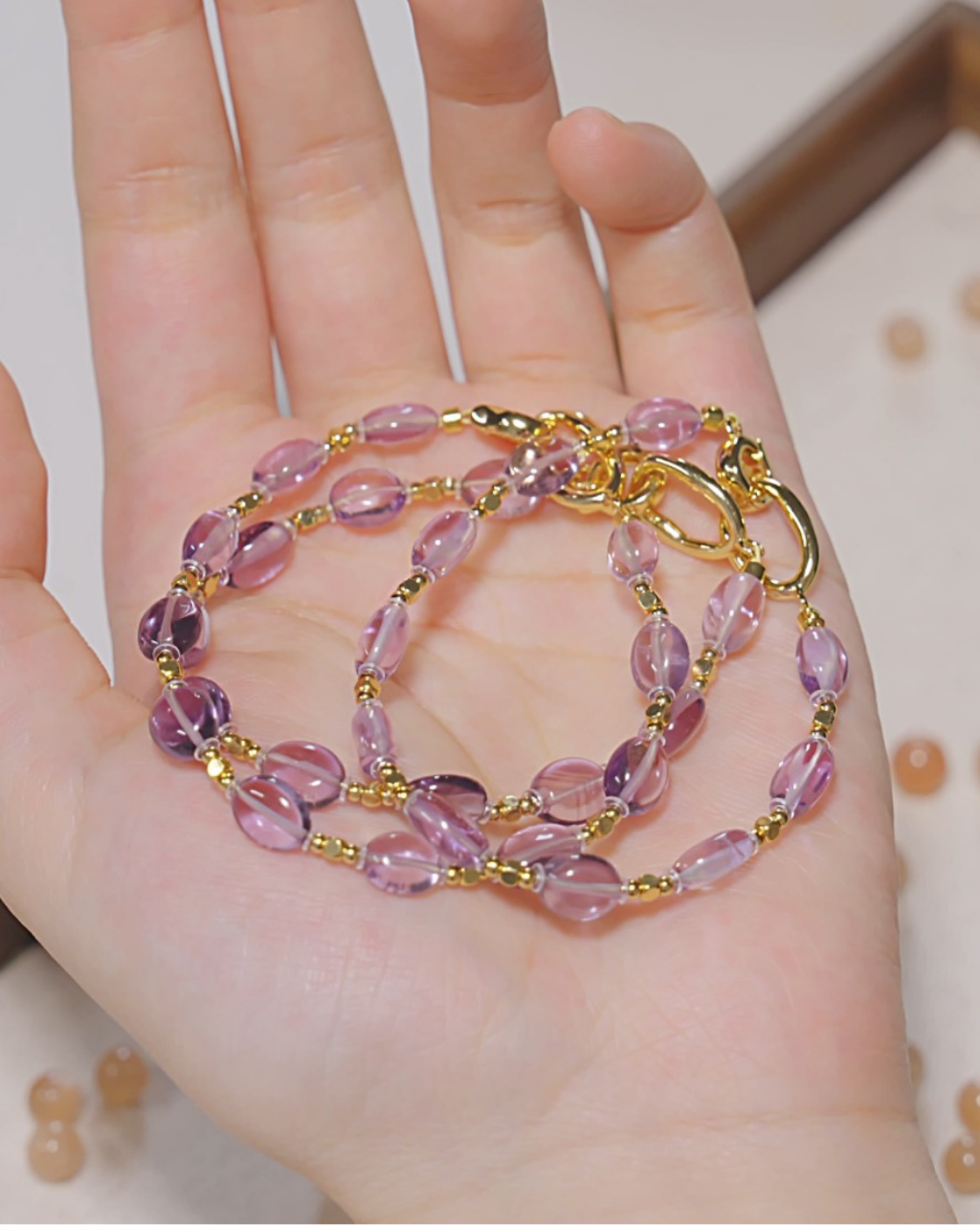 Freeform Series, Star Wish, Amethyst Bracelet, Elevate Your Vibration