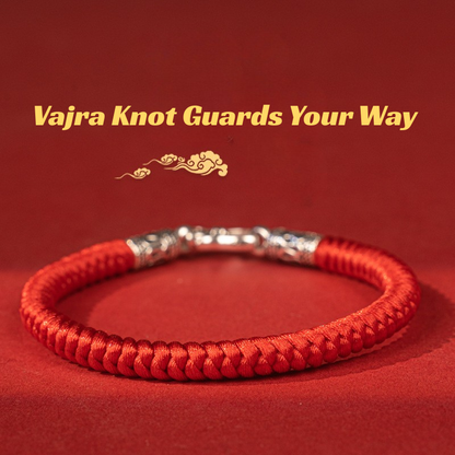 Red String Bracelet｜Tibetan Vajra Knot Bracelet - Handwoven Red Cord
