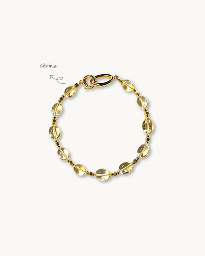 Freeform Series, Citrine Bracelet, Attract Wealth