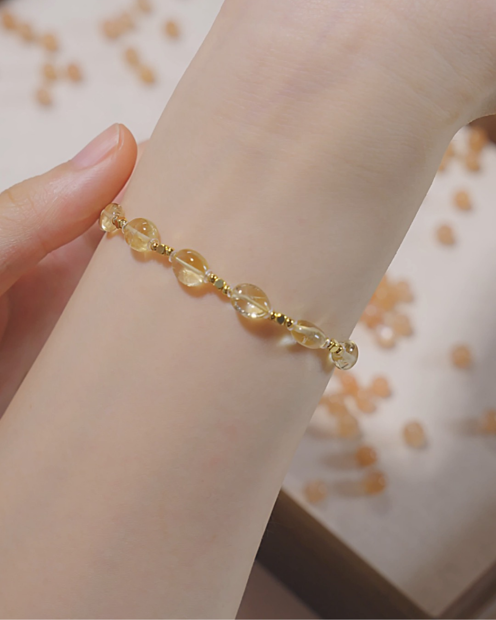 Freeform Series, Citrine Bracelet, Attract Wealth