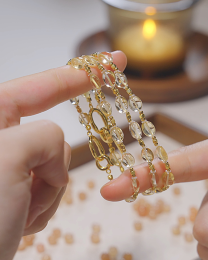 Freeform Series, Citrine Bracelet, Attract Wealth