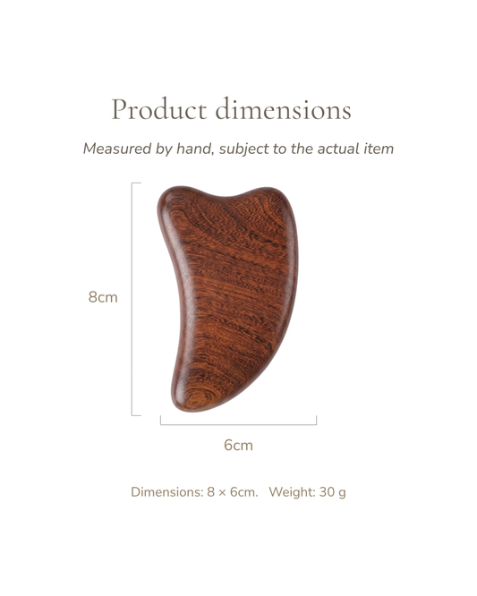 Gua Sha Board - Wood, For Face & Body
