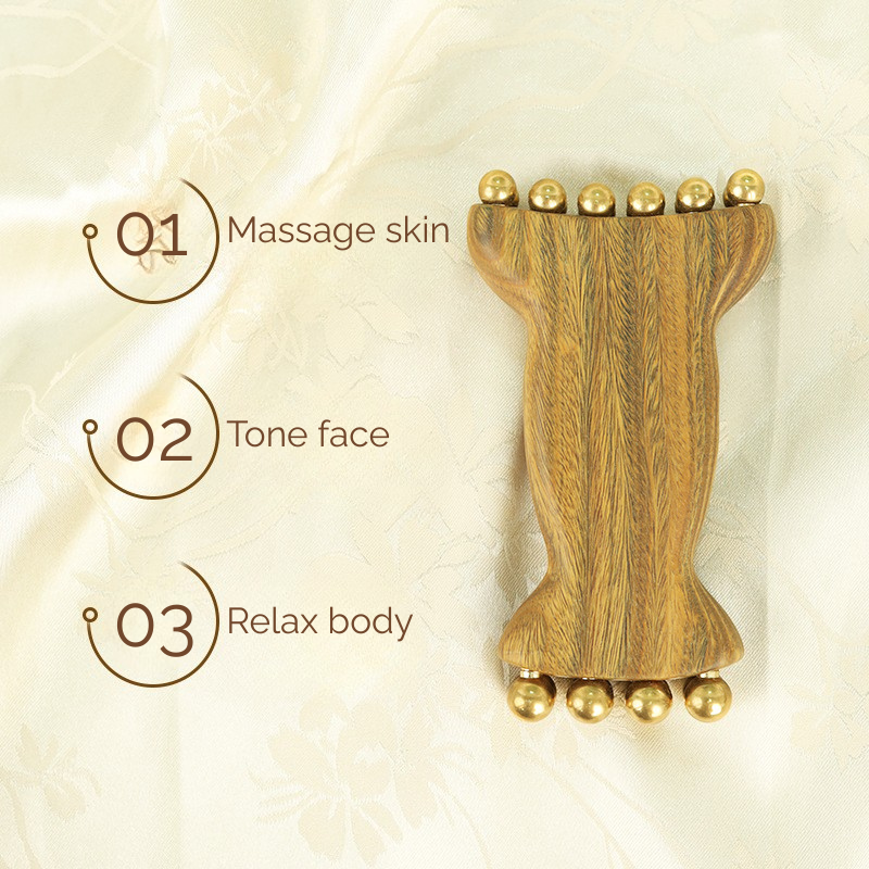 Meridian Massage Comb | Face & Neck Lymphatic Drainage Gua Sha Tool