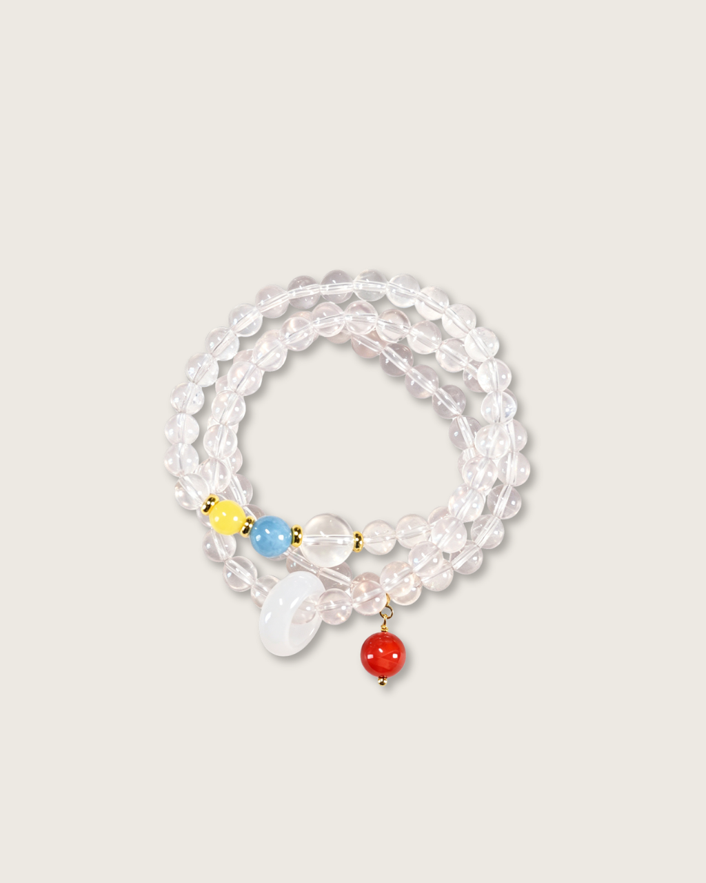 Tie the Knot, Multi-Wrap Clear Quartz Multi-Gem Bracelet, Find Your People