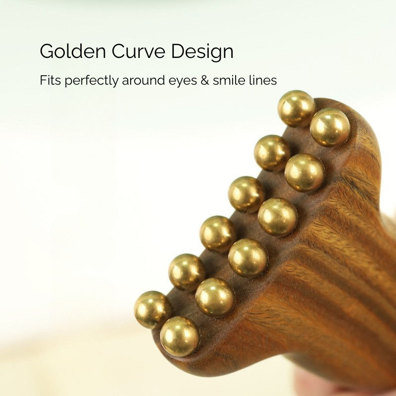 Meridian Massage Comb | Face & Neck Lymphatic Drainage Gua Sha Tool