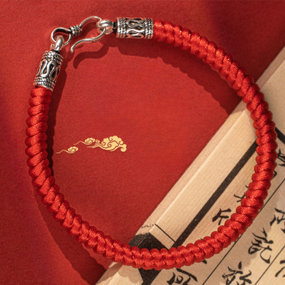 Red String Bracelet｜Tibetan Vajra Knot Bracelet - Handwoven Red Cord