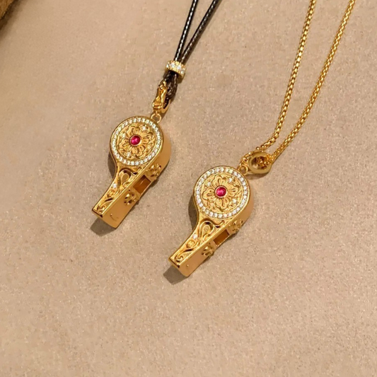 Gold-Plated 925 Silver｜ Whistle Necklace