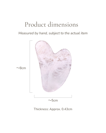 Crystal Gua Sha Board - Clear Quartz, For Purify