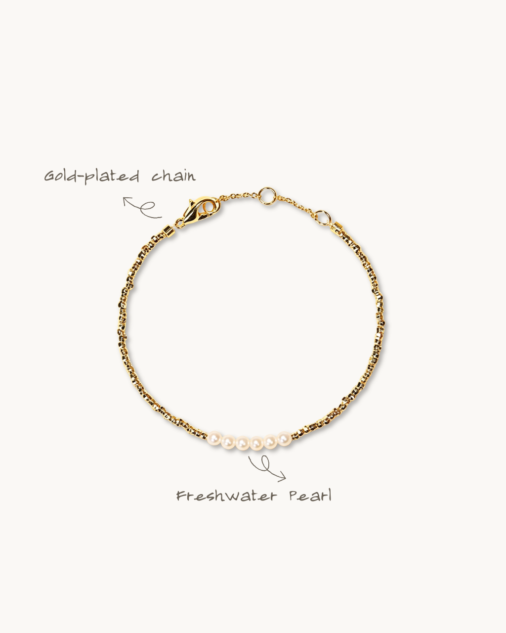 Layering Series, Pearl Drops Bracelet, Add a Glow