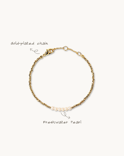 Layering Series, Pearl Drops Bracelet, Add a Glow