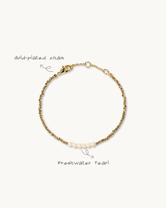 Layering Series, Pearl Drops Bracelet, Add a Glow