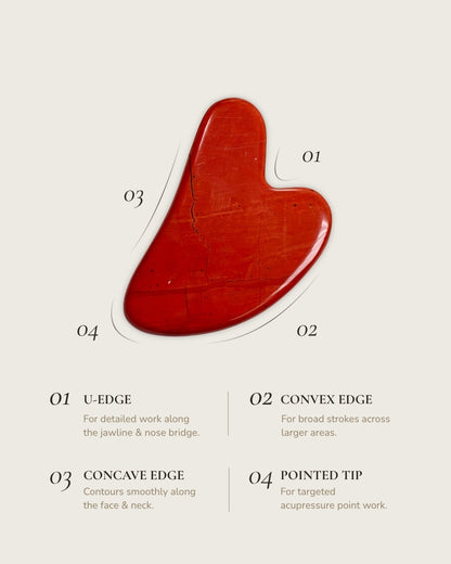 Red Jasper Gua Sha Tool