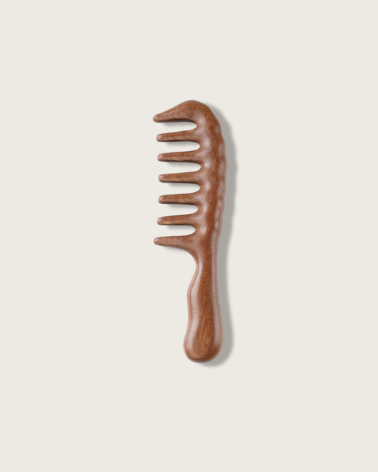 Massage Comb - Wood, For Scalp Care & Gentle Meridian Combing