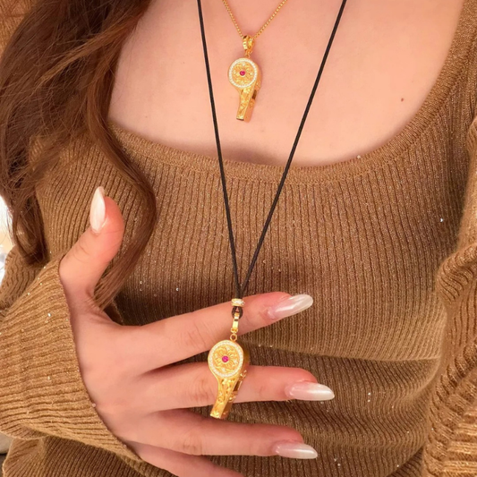 Gold-Plated 925 Silver｜ Whistle Necklace