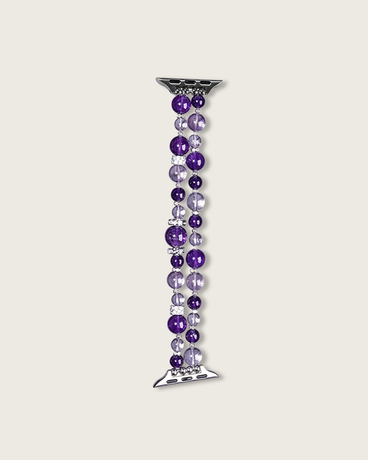 Purple Bubbles, Amethyst Watch Band, Sharpen Your Focus