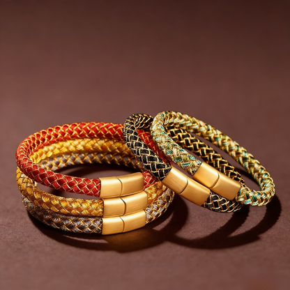 Red String Bracelet｜Five Elements Dragon Scale - Personalized Feng Shui & Energy Balance Talisman
