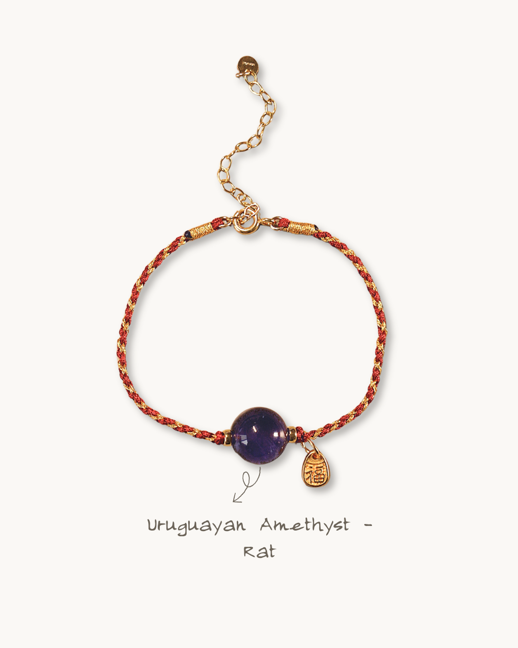 Chinese Zodiac Rat Bracelet, Bless Your 2026