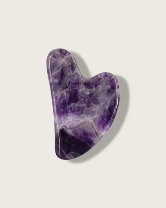 Crystal Gua Sha Board - Amethyst, For Clarity