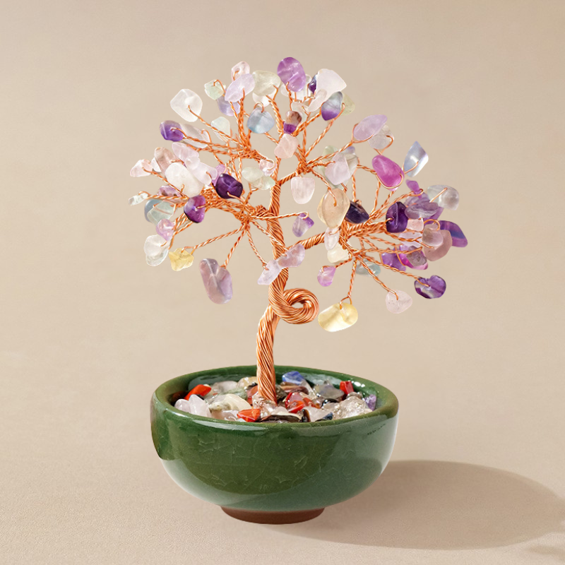 Fluorite Feng Shui Tree | Crystal Tree for Spiritual Growth & Balance