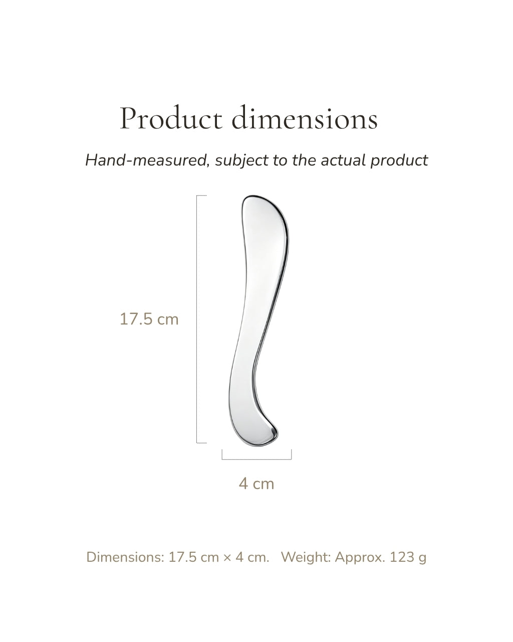 Stainless Steel S-Curve Gua Sha Tool
