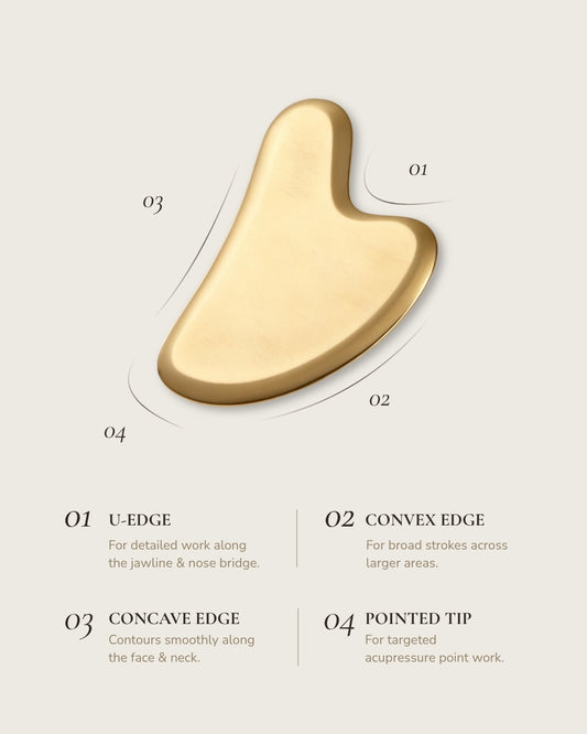 Brass Heart Facial Gua Sha Tool