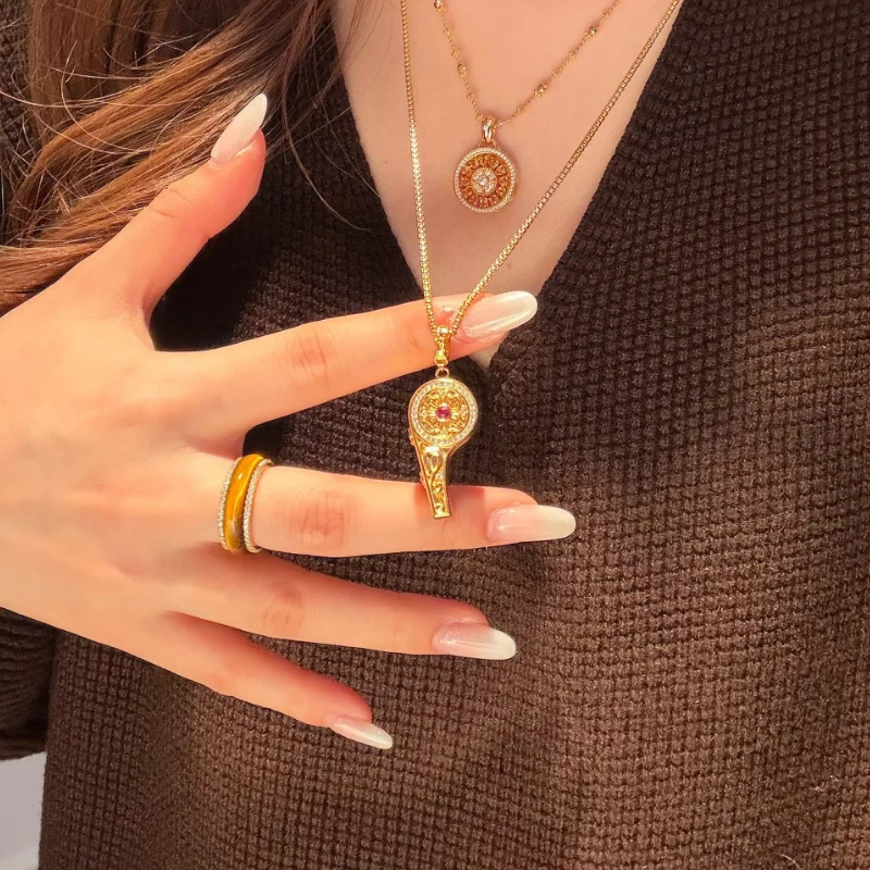 Gold-Plated 925 Silver｜ Whistle Necklace