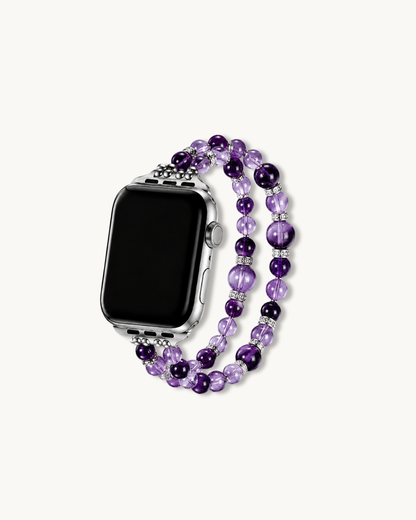 Purple Bubbles, Amethyst Watch Band, Sharpen Your Focus