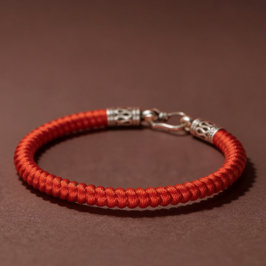 Red String Bracelet｜Tibetan Vajra Knot Bracelet - Handwoven Red Cord