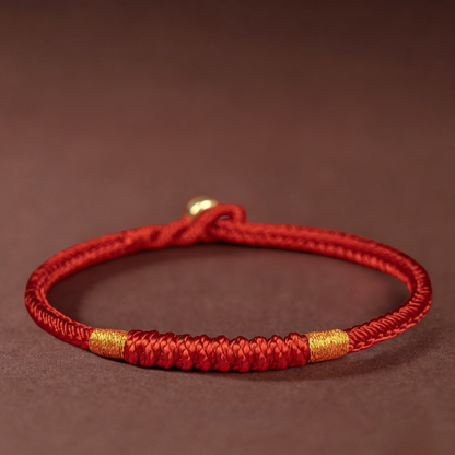 Red String Bracelet｜Wish-Fulfilling - Vajra, Joy & Peace Knots