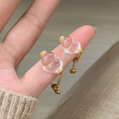 Gold-Plated 925 Silver｜ Peach Chain Ring
