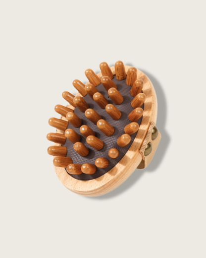 Body Meridian Pressure Brush - Wood, For Body Detox