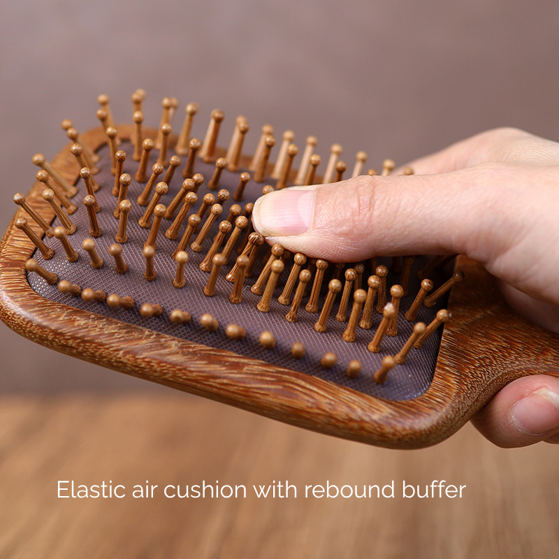 Paddle Cushion Comb | Natural Brazilian Ironwood for Head Meridian & Hair Care