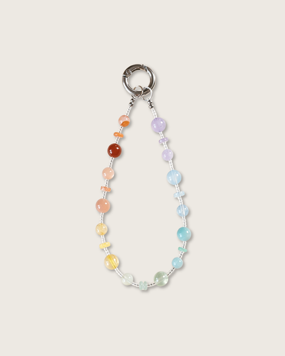Phone Charm, Rainbow After Rain, Assorted Crystal, Bring Good Luck