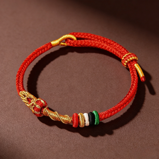 Red String Bracelet｜2026 Energy Shift 5 Auspicious Knots for Protection & Fortune