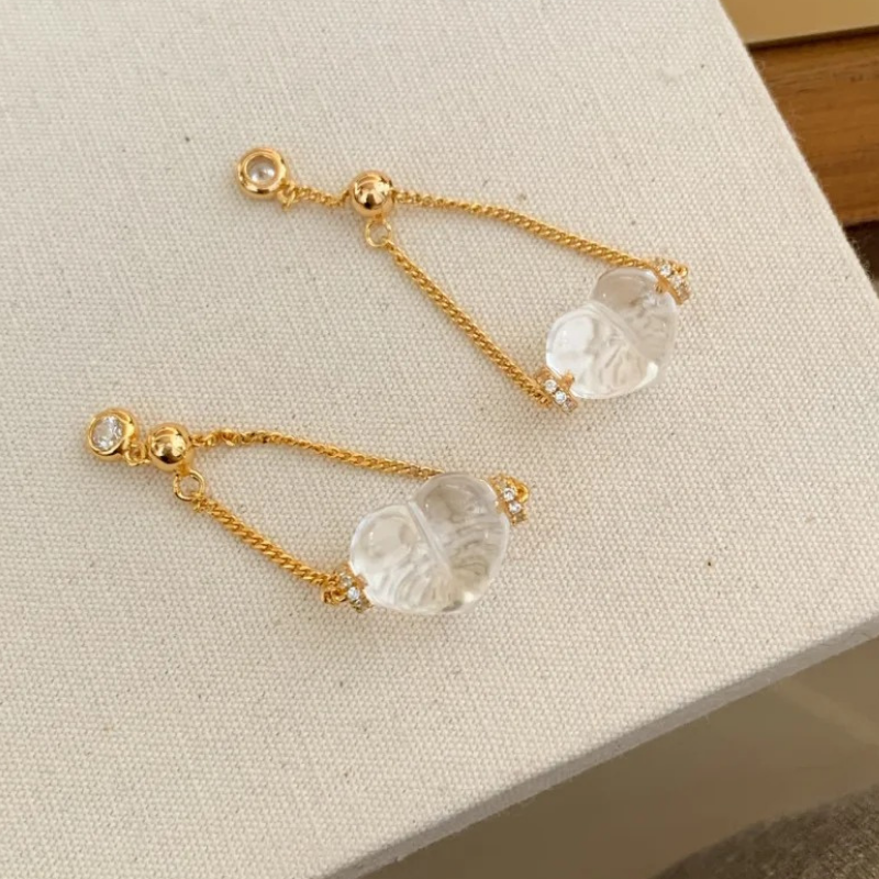 Gold-Plated 925 Silver｜ Peach Chain Ring