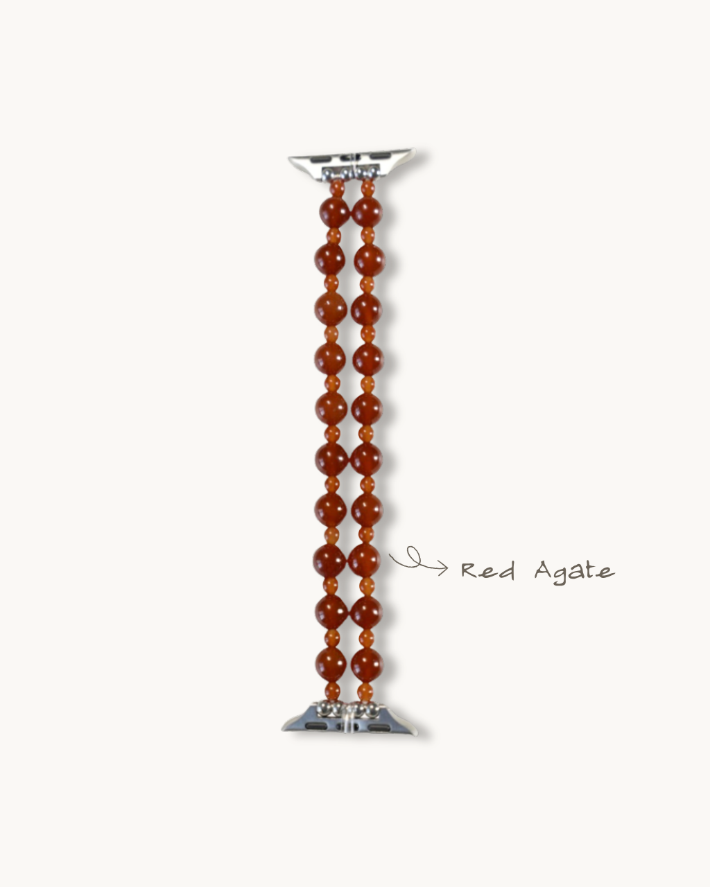 Radiant, Red Agate Watch Band, Attract Love & Confidence
