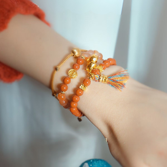 Double-wrap Bracelet｜Red Horse Gold Fortune 2026 Ben Ming Nian