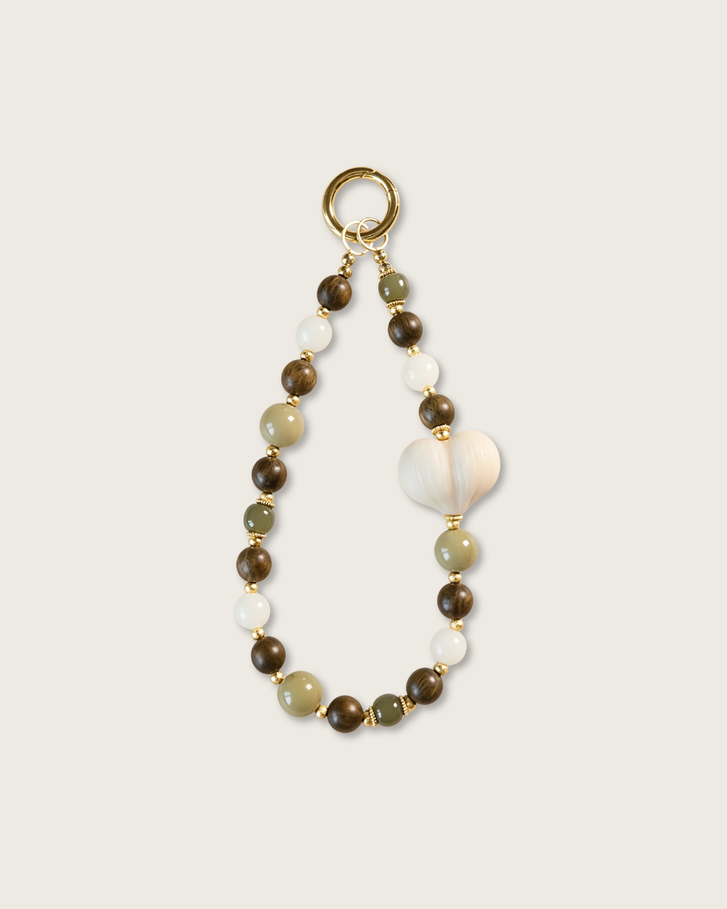 Phone Charm, Forest Messenger, Wood & Jade, Ground Your Energy