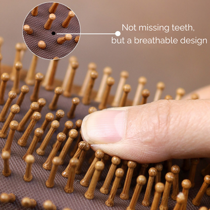 Paddle Cushion Comb | Natural Brazilian Ironwood for Head Meridian & Hair Care