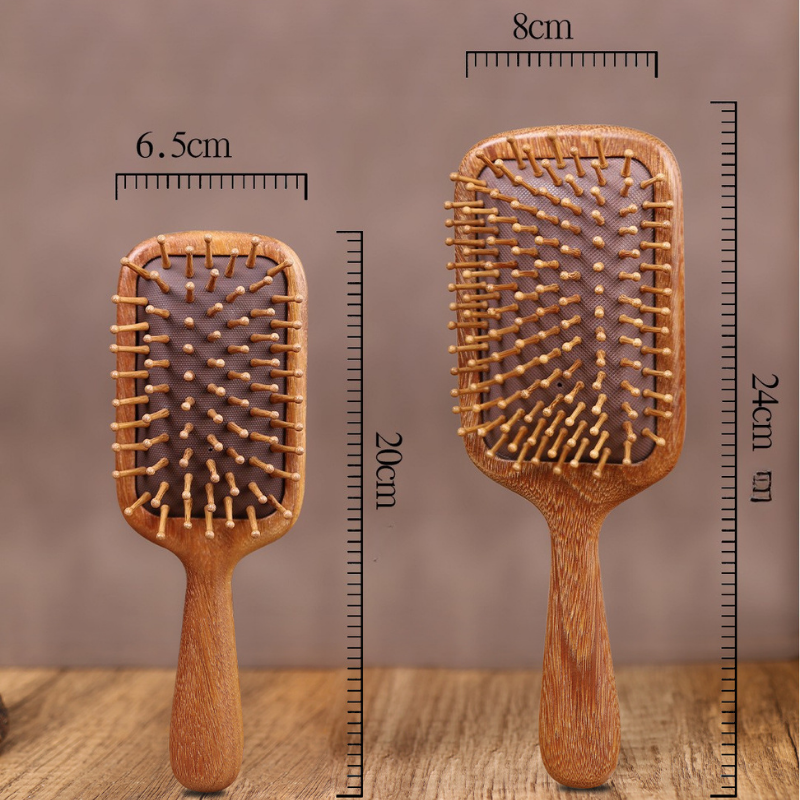 Paddle Cushion Comb | Natural Brazilian Ironwood for Head Meridian & Hair Care