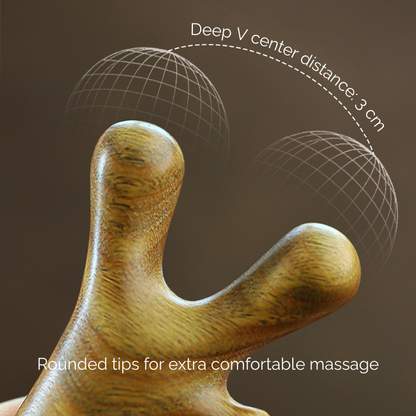 Meridian Massage Comb | Face & Scalp Gua Sha Tool for Lymphatic Drainage