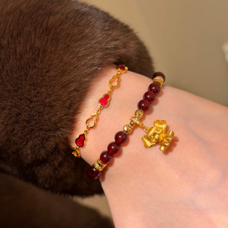Gold-Plated 925 Silver｜Lucky Elephant Charm – Blessing & Versatility