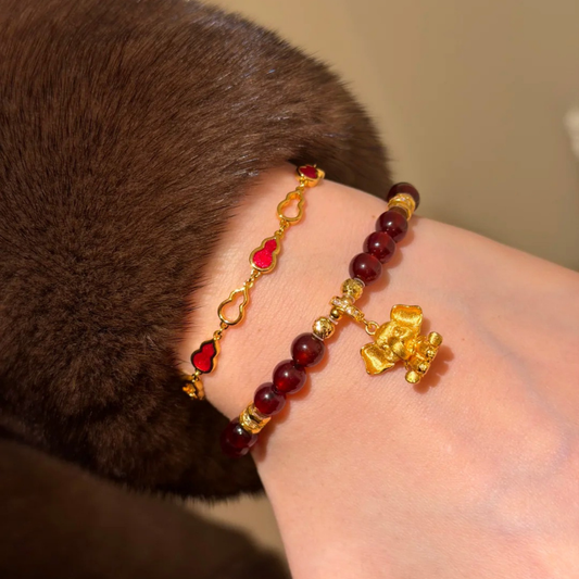 Gold-Plated 925 Silver｜Lucky Elephant Charm – Blessing & Versatility