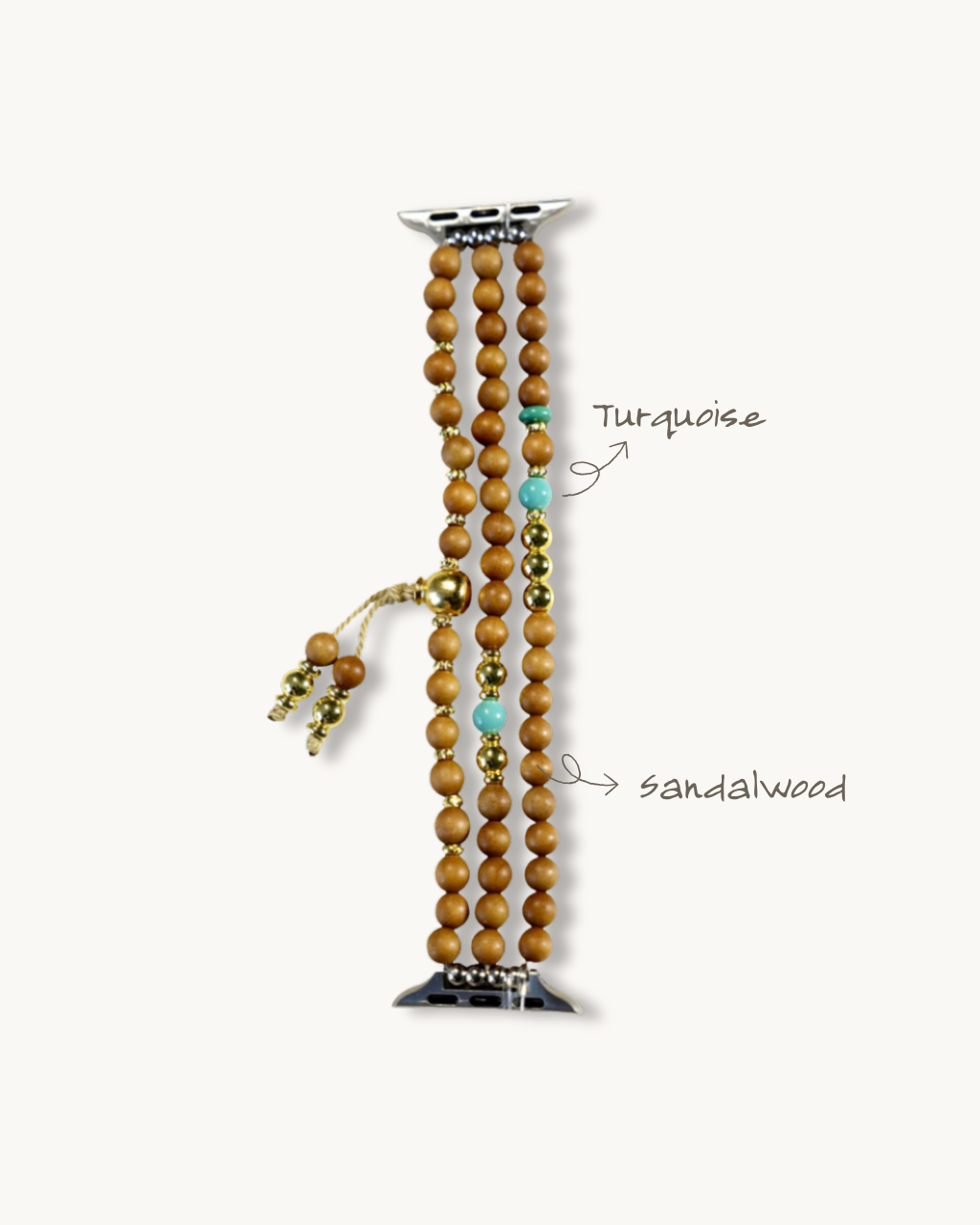 Half Mountain Sugar, Sandalwood Watch Band, Find Your Calm