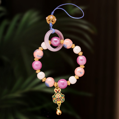 Five-Colored Glass & Incense Ash Charm | Ten Perfections Blessing & Protection