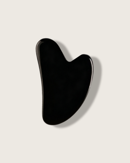Crystal Gua Sha Board - Obsidian, For Grounding