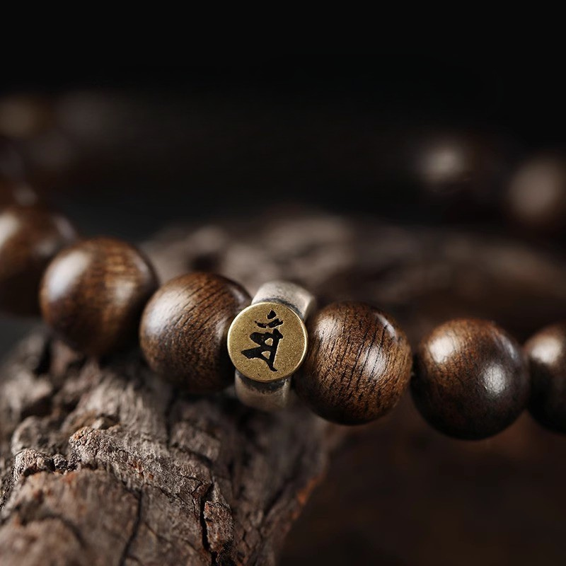 12 Zodiac Bracelet｜Agarwood Buddha with 925 Silver for Birth Year